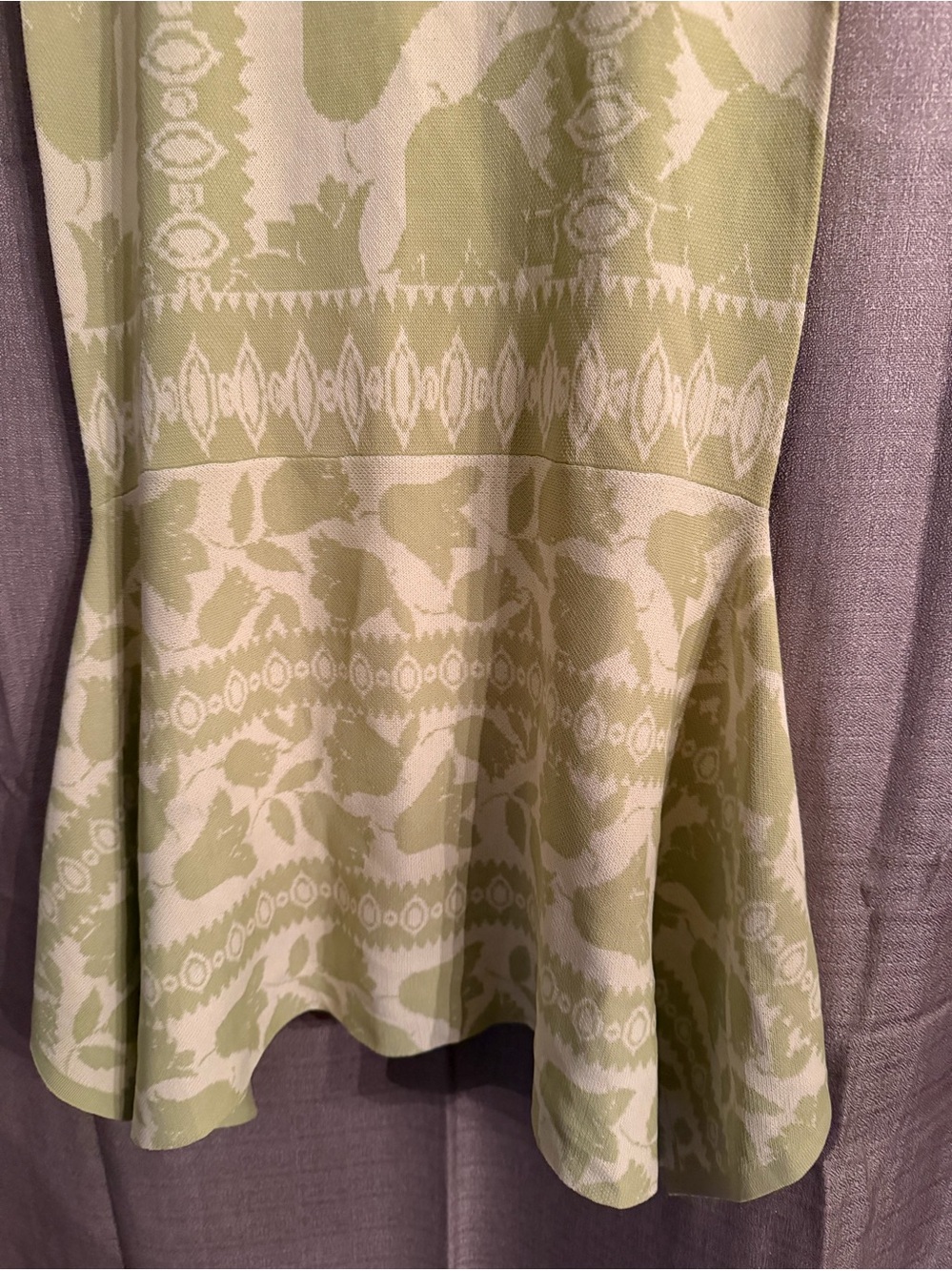 Misa Los Angeles Floral Jacquard Midi Skirt in Light Green size XS - Picture 4 of 8